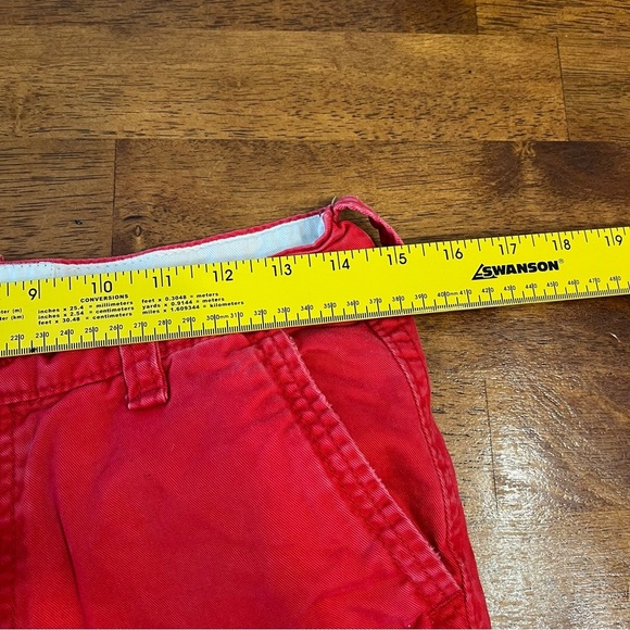 Kids Abercrombie red chino khaki cargo Shorts size 16 - Picture 6 of 7